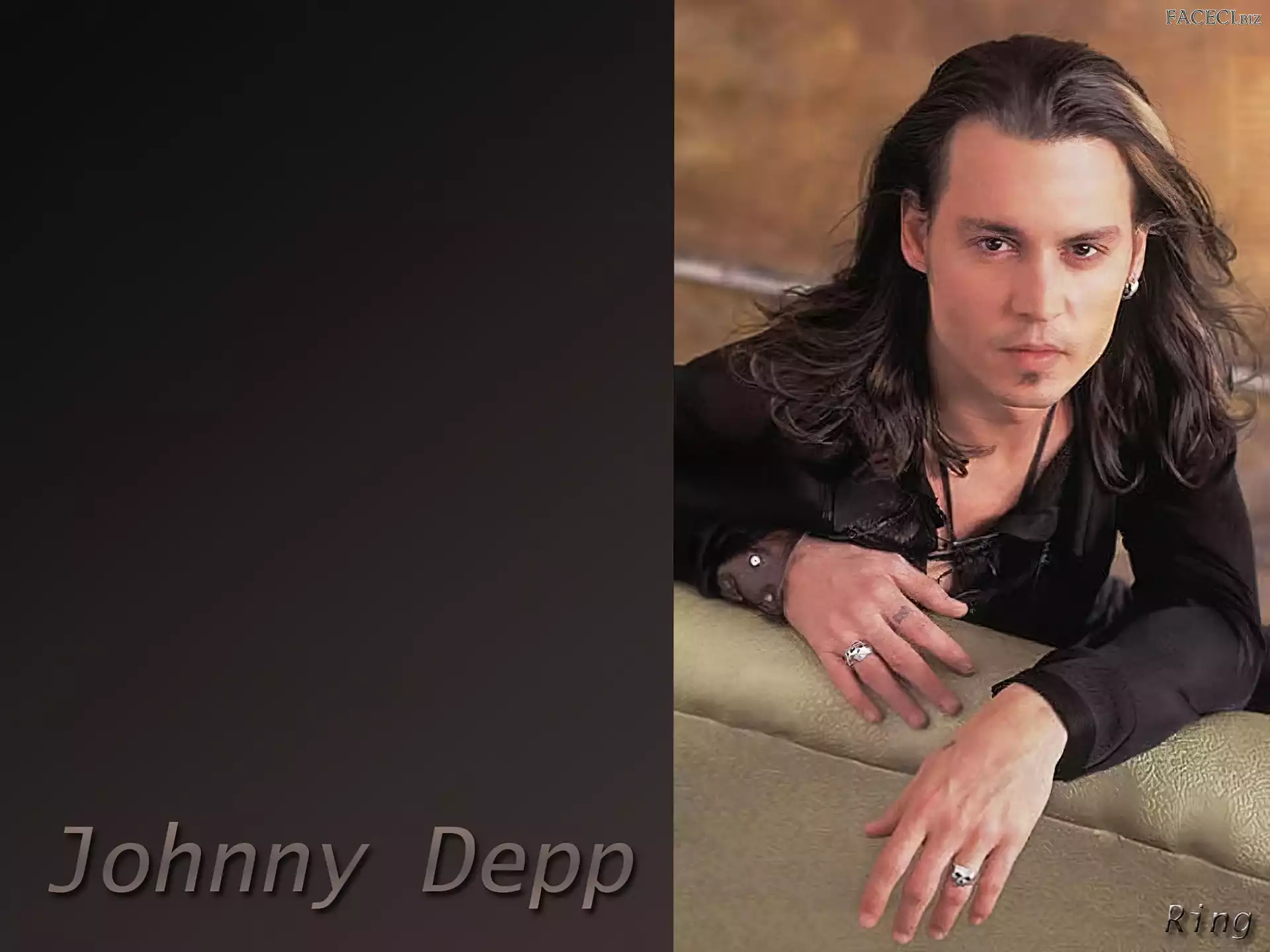 dłonie, Johnny Depp, długie włosy